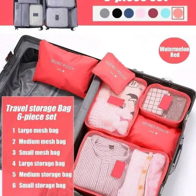 6 Pcs Travel Clothes Organizer